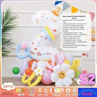 [FREE 80CM BALLOON, PUMP, HAT] Birthday Decoration Set for Boys and Girls No. 2