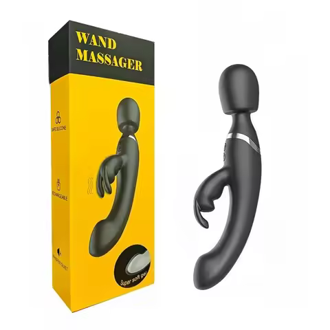 Three heads strong shock rabbit ear vibrator 3 motor super AV female masturbator female fun
