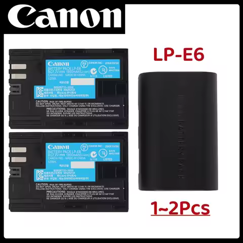 LP E6 LPE6 LP-E6 E6N Battery For Canon EOS 5DS R 5D Mark II 5D Mark III 6D 7D 70D 80D Camera