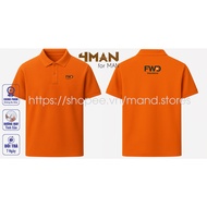 FWD insurance Polo T-shirt - Premium CVC Crocodile Fabric, Thick, Smooth, Cool - Anti-wrinkle - 4Man