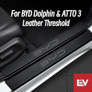 For BYD Dolphin/ATTO 3/SEAL  Leather Texture Stickers Doors &amp; Trunk Threshold