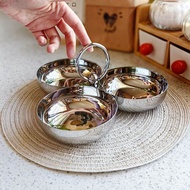 ชามขนมเชิงสร้างสรรค์แบบสแตนเลส 304 สำหรับห้องนั่งเล่นสไตล์ยุโรป ชามขนมหวาน ชามผลไม้ ชามแห้ง ชามอาหาร