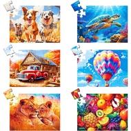 24 Large Piece Puzzle for Seniors 6 Pack Puzzles Dementia Alzheimer's Products and Activities for Th