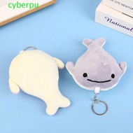 CYBERPULSE Cartoon Whale Keychain, Animal Whale Soft Stuffed Animal Whale Doll, Cartoon Keychain Ins