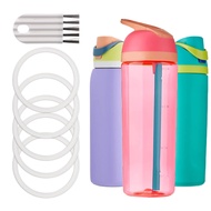 Replacement Rubber Lid Sealing Ring for Owala Water Bottle, 5 Gasket Seal Replacements with Cleaning