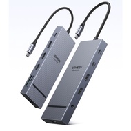 UGREEN Revodok Pro 312 | 12-in-1 USB C Hub Triple Display Docking Station | 8K/4K HDMI DP | 10Gbps U