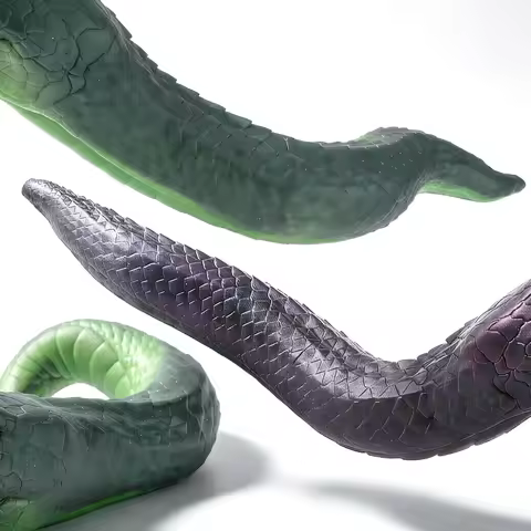 GEEBA Fantasy Snake Design Male Masturbator Dark Creature Edition Soft Silicone Men's Stroker Unique