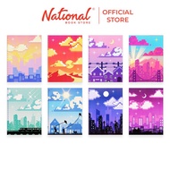 Yarn Notebook Printed Pixel Lofi 80 Sheets 5.83x7.87 inches with Plastic Jacket