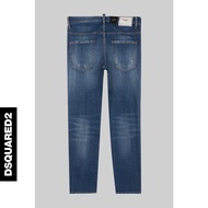 DSQUARED2 Spring/Autumn Straight Slim-Fit Pleated Frayed Jeans