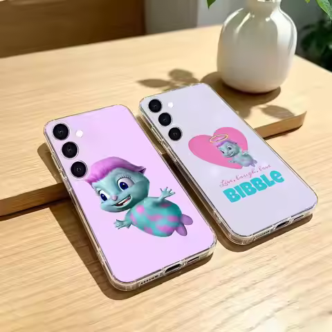 Super adorable B-Bibble Meme Phone Case Transparent Soft TPU Case For Samsung A73,A72,A70,A71,A53,A5
