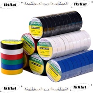 FKILA 10 Rolls Electrical Tape, Wear-resistant Thickened Insulating Tape, Portable PVC Waterproof Hi