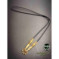 2mm Umbrella Necklace Hanging Amulet Laser Gold