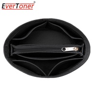 EverToner Felt Insert Bag Organizer For Prada Duet Re-Nylon Bucket Bag Makeup Handbag Organizer Inner Purse Portable Cosmetic Inside Bags Mini Small Bags