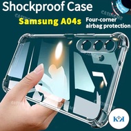KK Samsung A04S Airbag Clear Casing Shockproof Phone Case For Samsung Galaxy A04 A 04 A04s SamsungA0