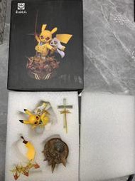 【千代】巨浪模玩 海賊三大將cos皮卡丘 黃猿  gk手辦  全配無損 到付 簽收  72s21