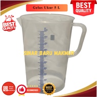 Green Leaf 5 Liter Plastic Measuring Cup / 5 Liter Measuring Cup