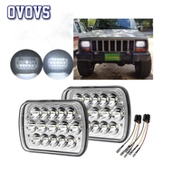 Auto parts best price 45w 12v led offroad car light 5X7inch square headlight For Jeep Cherokee Xj He