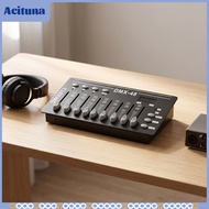 Acituna Compact DMX512 Controller Portable Lighting Control Controller with Faders Programmable DMX5