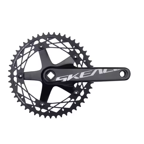 SKEACE Bicycle Crankset 144BCD Mountain Bike Square Hole Crank Aluminum Alloy Single Speed Crank Cha