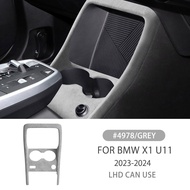 For BMW X1 U11 2022-2024 Airspeed Suede 1pcs Gear Panel Cover Car Central Center Control Gear Panel 