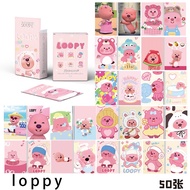LINXX 50 Pcs Loopy  Holographic Laser Card Kpop Photocards  Postcards  Series