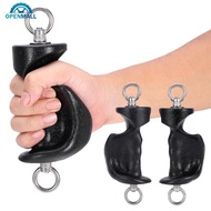 OPENMALL 1 Pair Dual Ring Nut Ergonomic Handles Cable Machine Grips for Lat Pulldown Row Fly Multi-F