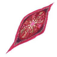 全新★愛馬仕褶皺絲巾 AUXPAYS DES EPICES（香料之地）100%真絲洋紅色絲巾，附女士專用盒