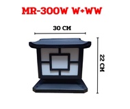 ไฟหัวเสาLED โซล่าเซลล์ MR-150W MR-400Wไฟหัวเสาร์โซล่าเซลล์LED 2เเสงในตัว W+WW 150W 400Wไฟตกแต่งรั้วบ