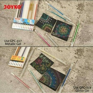 JOYKO GPC 318 GLITTER 317 METALLIC GEL PEN SET 8 GLOSSY COLORS