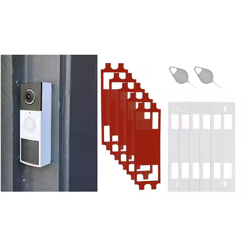 5Pack No Drill Doorbell Mount And Doorbell Key For Tapo TD21/D210/D235 Doorbell Mount Tape Doorbell 