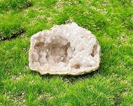 天然原礦瑪瑙白晶洞 聚寶盆 白水晶 居家 辦公室 療癒 擺件