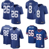 FX New York Giants NFL Football Jersey Baekley Jones Engram Taylor Legend Jersey Loose Sport Tee Unisex XF