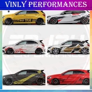 Car Stickers For BMW X2 X3 X4 X6 Mercedes CLA GLE Audi Q5L Q3 Q2 Q7 RSQ8 Side Skirt Vinyl Decal Trim