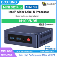 Beelink Intel 12th Gen Mini S12Pro N100/S12 N95 Mini PC DDR4 NVME 16GB 500GB SSD Wifi6 BT5.2 Desktop
