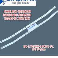 DARLING TIVI LED BAR 32HD955 32HD960S ASANZO 32AS110 32AT120 NEW 100% BRAND, SET OF 2 6V 6-BALL BARS