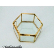 Ring box / hexagon ring box (diameter size 10cm, height 5cm)