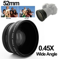Angle Lens + Macro 0.45X 52mm for Nikon D40/D60/D70s/D3000/D3100/D5000