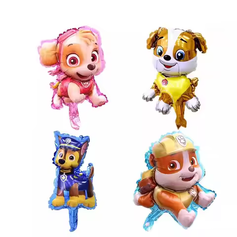 50pcs mini Paw patrol Aluminum Film Balloon Paw Patrol Team Balloon Children's Birthday Party Cartoo