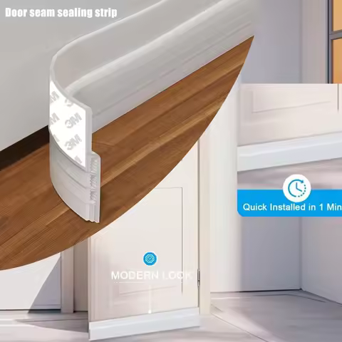 Under Door Draft Stopper Self Adhesive Door Bottom Seal Strip Dust Proof Water Proof Sound Proof Win