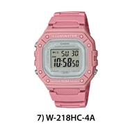 CASIO W-218H W-218H-1A W-218H-2A W-218H-4B W-218H-3A W-218H-4B2 100% ORIGINAL MAN General Black Resi