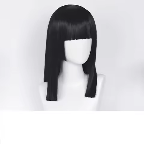 Heat Synthetic Fiber Hair Cos PropTV Series Girl from Nowhere Nanno Wig Cosplay 45cm Long Straight B