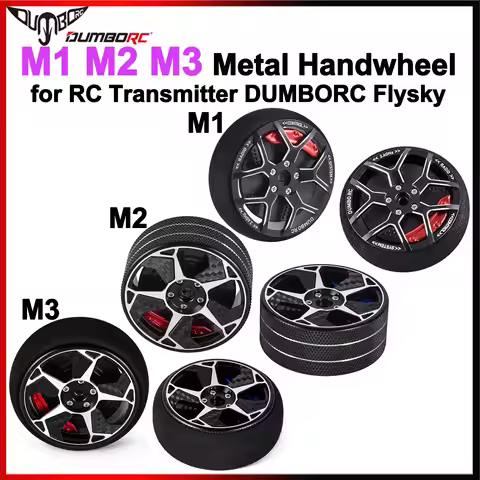 DUMBORC Metal M1 M2 M3 Handwheel Transmitter Direction Steering Wheel with Brake Pad Sponge Cover fo