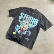 TR7 STUDIO oversize wash t-shirt