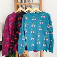 CERRY KNIT SWEATER - FLOTTILICIOUS KNIT SWEATER/ MODERN SWEATER/ KNIT SWEATER/ BEAUTIFUL SWEATER/