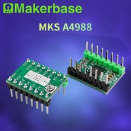 Makerbase A4988 4988 Stepper Motor Driver 3D Printer Parts StepStick Reprap with Heatsink Default 1A