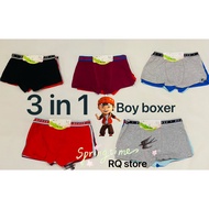 3in1 boy cotton boxer/boxer cotton budak lelaki
