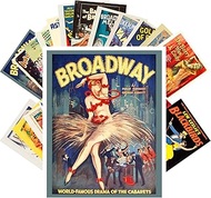 PIXILUV Vintage PostCards 24 pcs VINTAGE BROADWAY MUSICAL MOVIES Vintage Movie Posters REPRINT