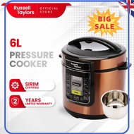 ⭐ [100% ORIGINAL] ⭐ Russell Taylors Pressure Cooker Stainless Steel Pot PC-60 Rice Cooker (6L)