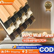 WPC Fluted Wall Panel Wood Design Waterproof Ecological TV Background Room Decor Fluted Panel