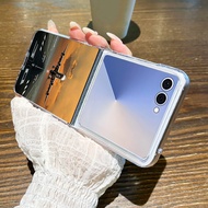 Case for Samsung Galaxy Z Flip7 Flip6 Flip5 Flip 7FE 5G PC Aircraft Airport Take Off Plastic Phone C